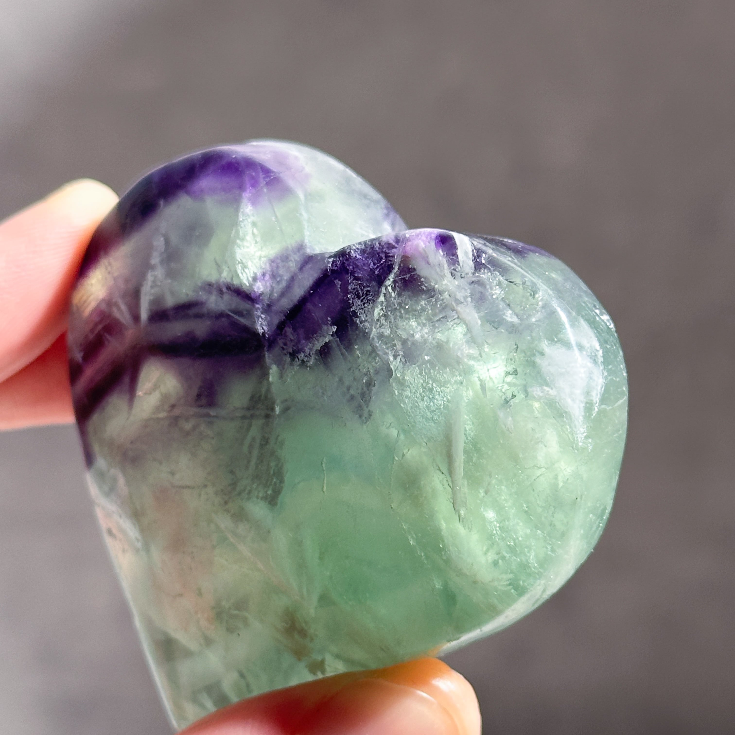 エンジェルフェザーフローライトハート 35◇ Angel Feather Fluorite