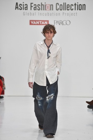 【yousuke haga】doze off check jeans