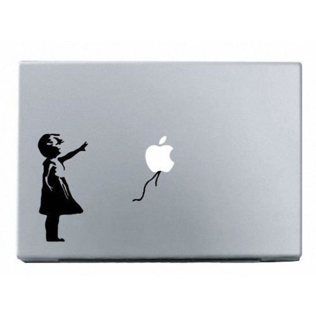 MacBook 対応 アートステッカ Banksy THERE IS ALWAYS HOPE 【並行輸入品】風船の少女