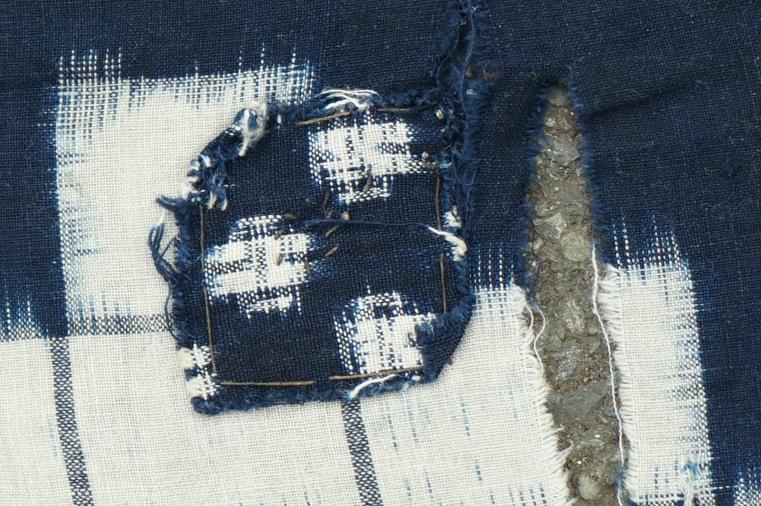 【はな】古い絵絣　一絵柄　9種計9枚まとめて はな】古い絵絣 一絵柄 9種計9枚まとめて 時代 藍染