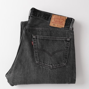 【逸品】90s Vintage Levi's 501 ブラックデニム W38 実寸W36 オリジナル ヴィンテージ リーバイス デニム パンツ アメカジ USA製