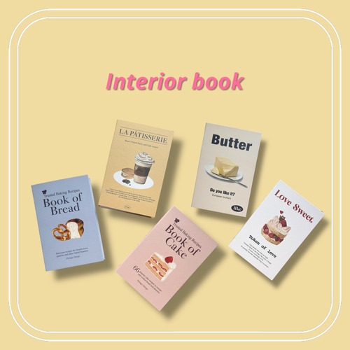 ”OUTLET★即納” Interior book[5type]: フェイク インテリア ブック 本 韓国 スイーツ ケーキ POP 撮影小物