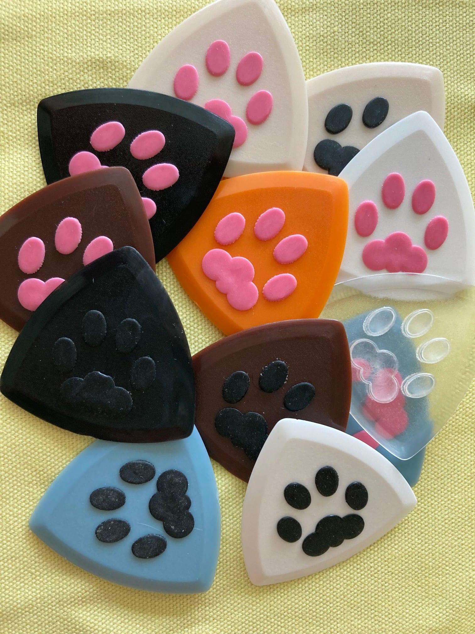 Cute Kitty Paw Guitar Picks (2 picks set)