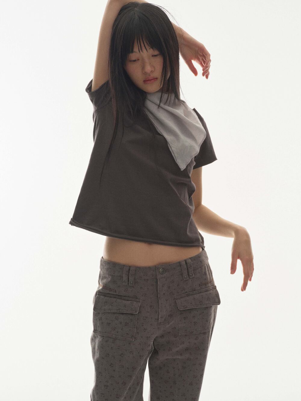 COYSEIO] FLOWER PATTERN PANTS NAVY 正規品 韓国ブランド 韓国通販