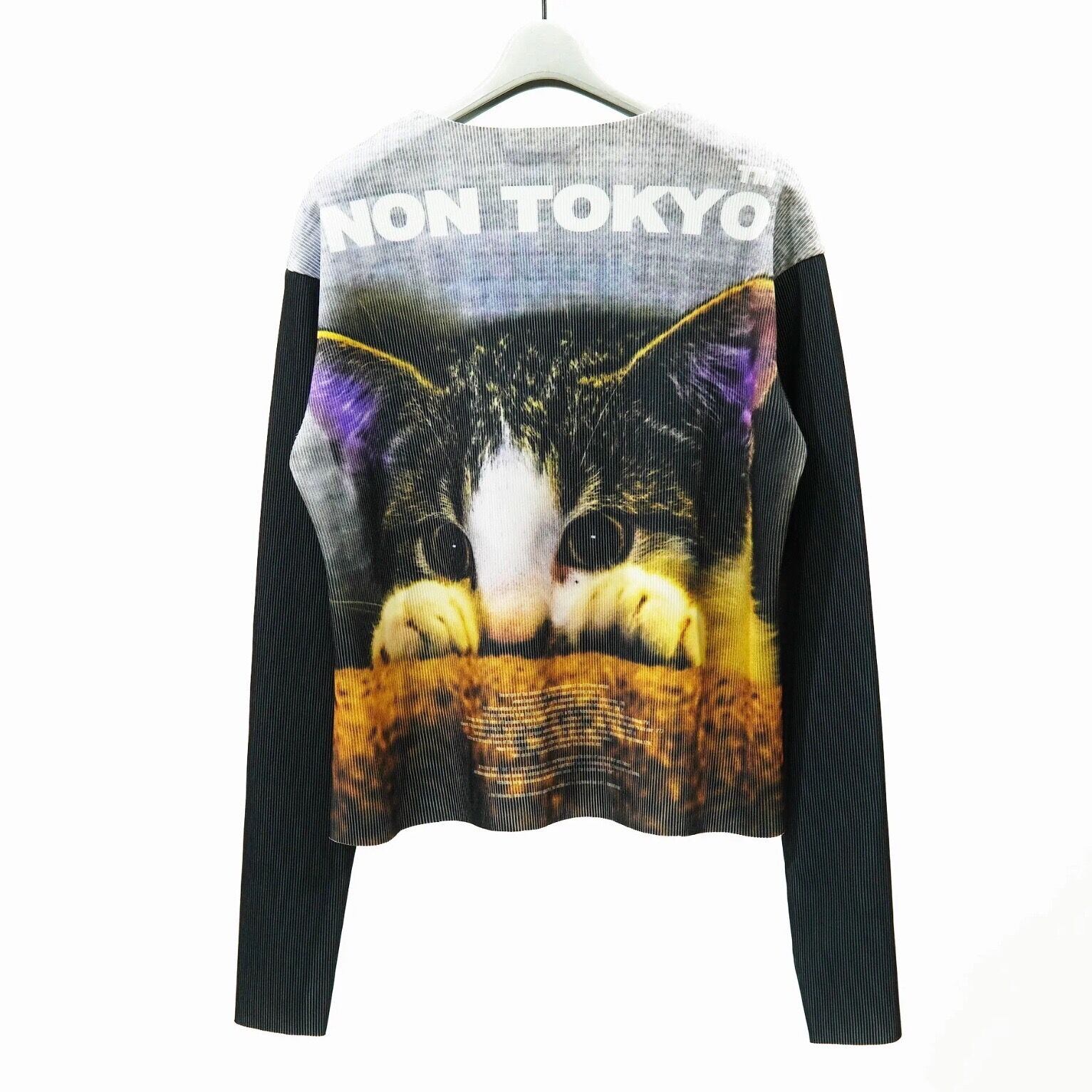 NON TOKYO RIB CREWNECK ONE-PIECE 白熊 NON TOKYO RIB CREWNECK TOP (LONG SLEEVE/CAT) | IAAAM ONLINE STORE
