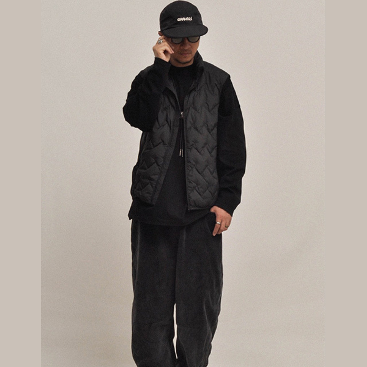 クラウドパターン・ライトダウンベスト K5512 - 7