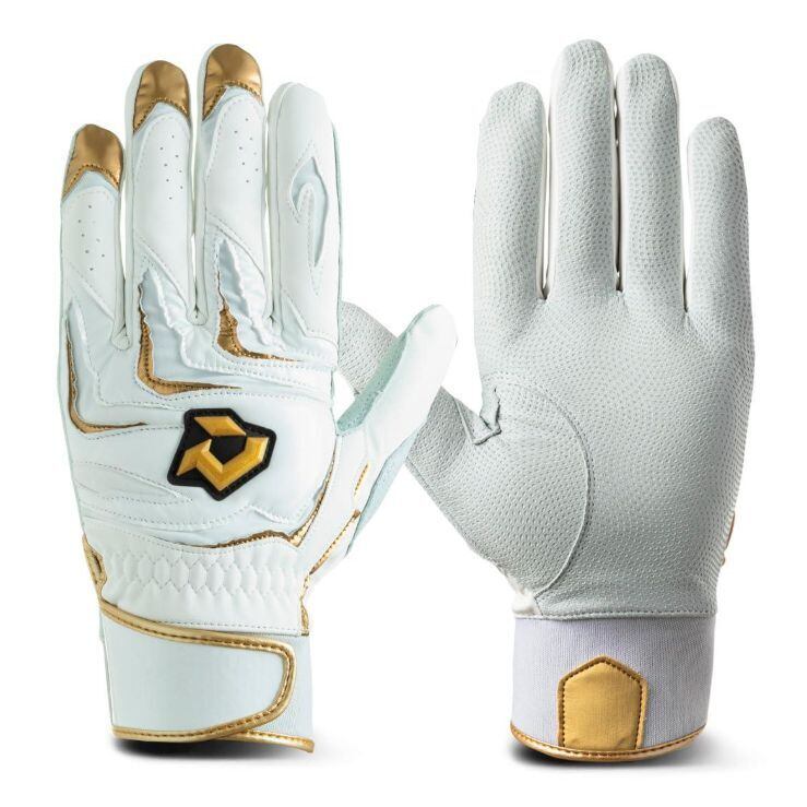 DeMARINI(ディマリニ) バッティンググラブ 両手用DM-PRO1 M ホワイト×ゴールド 品番: WB5745305M
