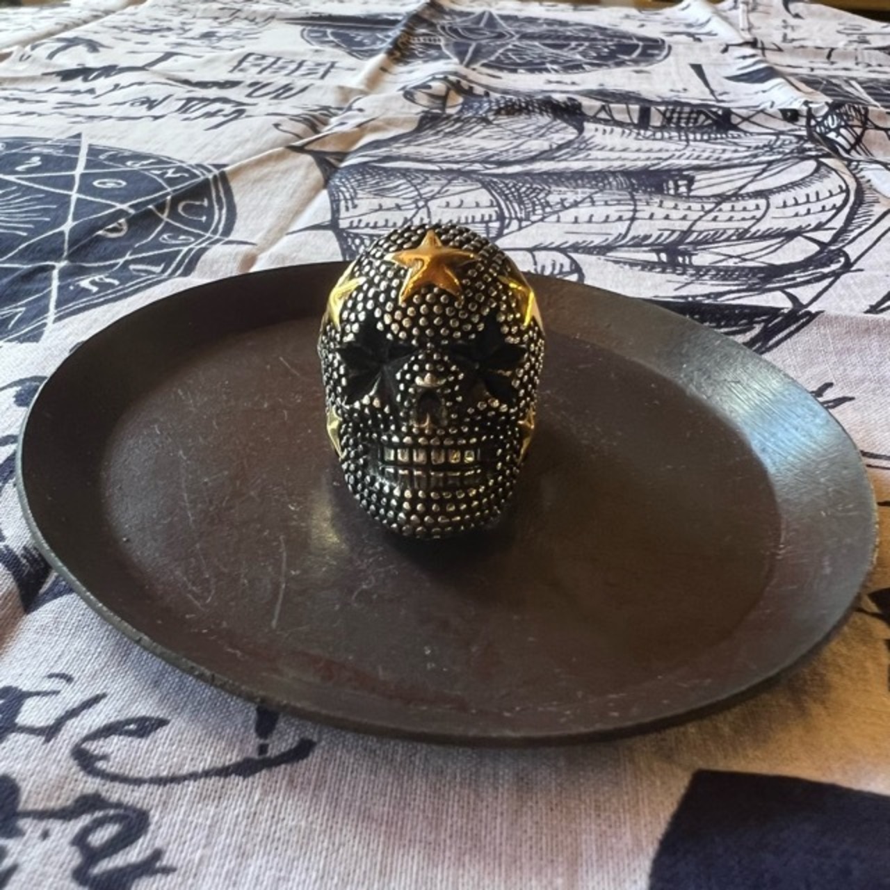 TOPANGA Jewelry Star Skull Ring Size 18 24 25 26 スタースカルリング スカル 星 リング 指輪 ring 骸骨 ガイコツ 頭蓋骨 ギフト プレゼント