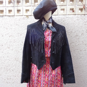 Suede leather fringe jacket／スエード レザー フリンジ ジャケット