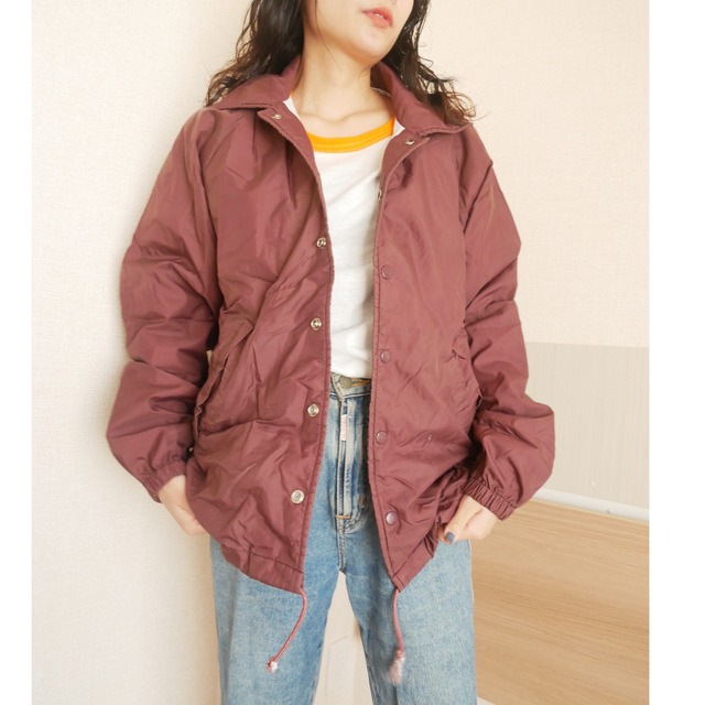 Burgundy coach jacke