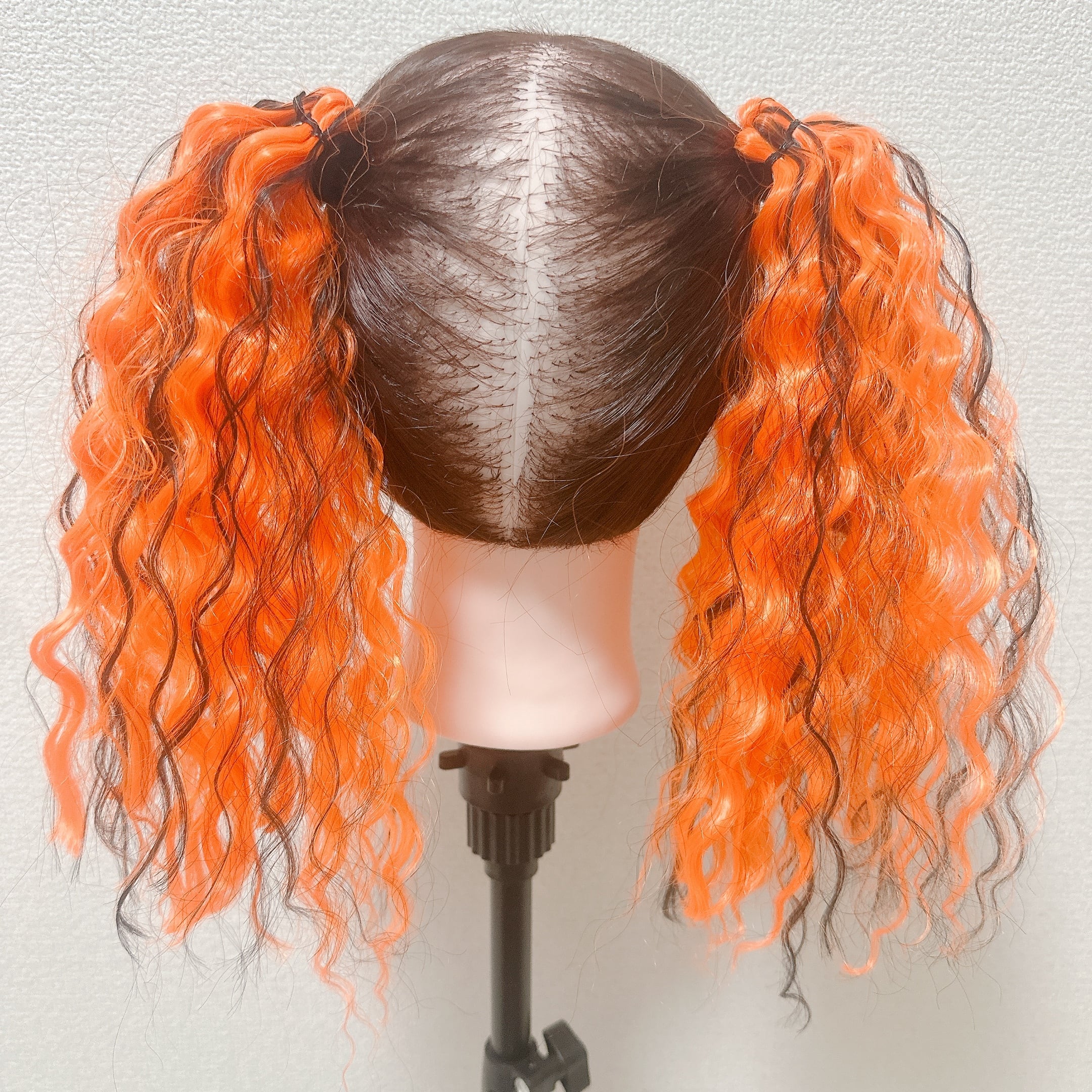ヘアゴムエクステ ウェーブ ツインテール 2本 | aglaiahandmade
