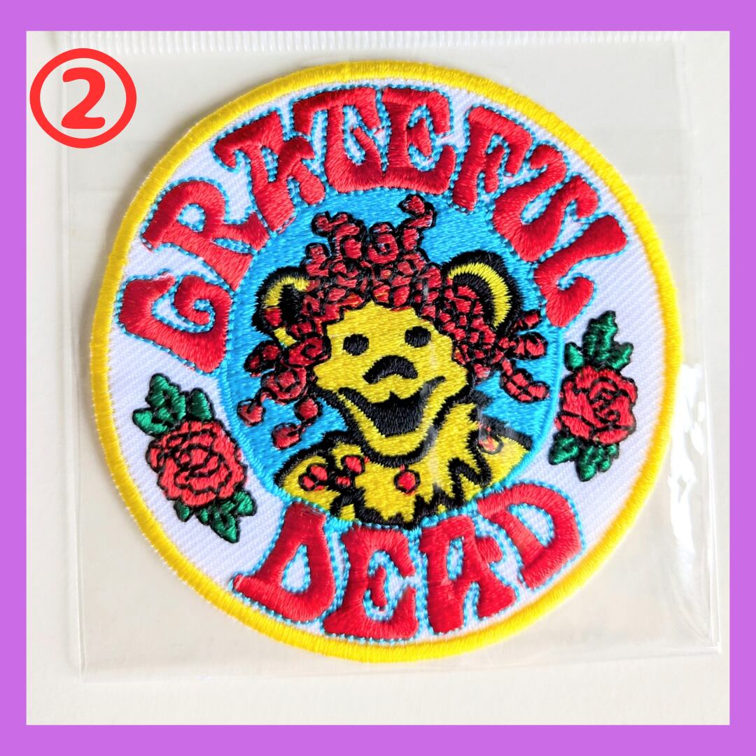 ☆ 送料無料!☆刺繍アイロンワッペン☆【グレイトフル デッド ☆ 送料無料!☆刺繍アイロンワッペン☆【グレイトフル デッド