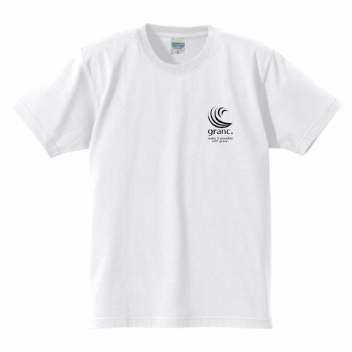 granc. Logo T-shirt 7.1oz【White】
