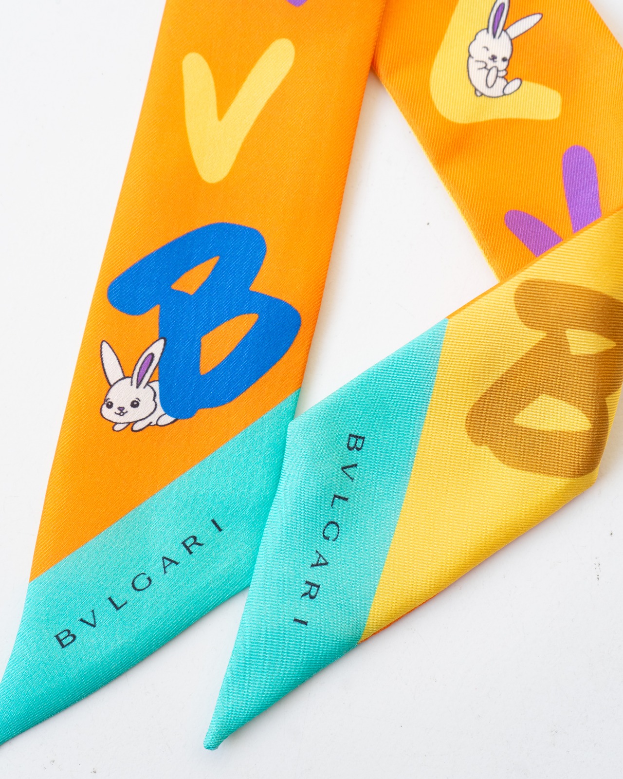 〈BVLGARI〉Twilly scarf