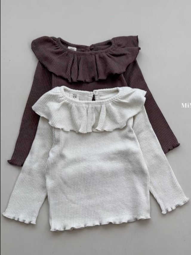 【即納】mimi market / cream collar tops