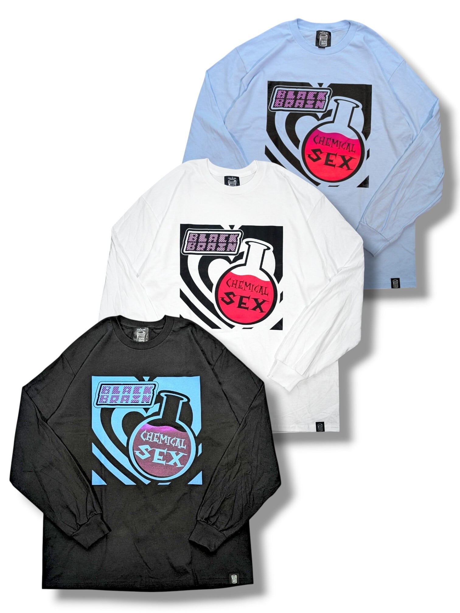 Chemical Se✘ LS Tee | BLACK BRAIN