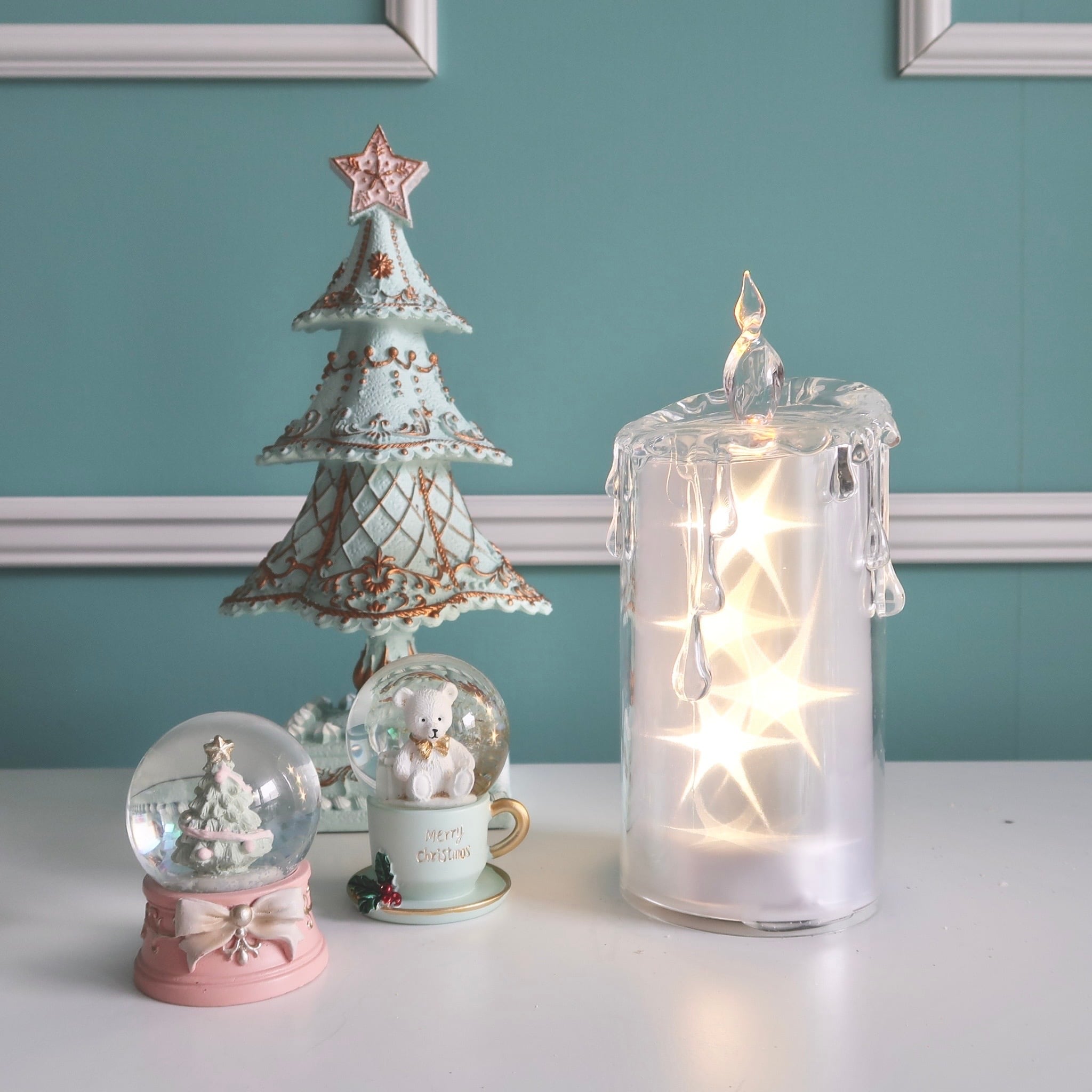 Mini snow dome / ミニスノードーム ティーカップベア | BONNE CHANCE