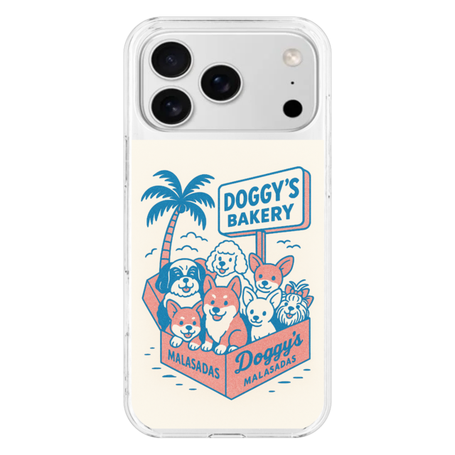 DOGGY’S BAKERYマラサダiPhone17 ProMax 透明 ハードケースPA0003