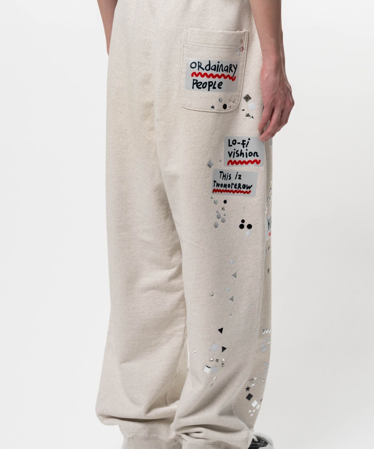 【26SS】Maison MIHARA YASUHIRO ミハラヤスヒロ /Embellished Sticker Sweat Pants - 7