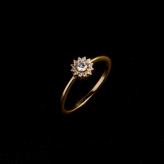 【Lamia】S925 zirconia fleur ring  #rr06