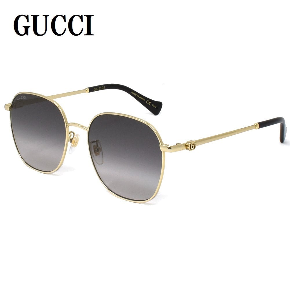 国内正規品 GUCCI SUNGLASSES ASIAN FIT GG1142SA 001 GOLD