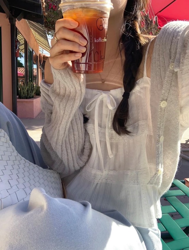 (LITER)  eve mohair hood cardigan / 3color