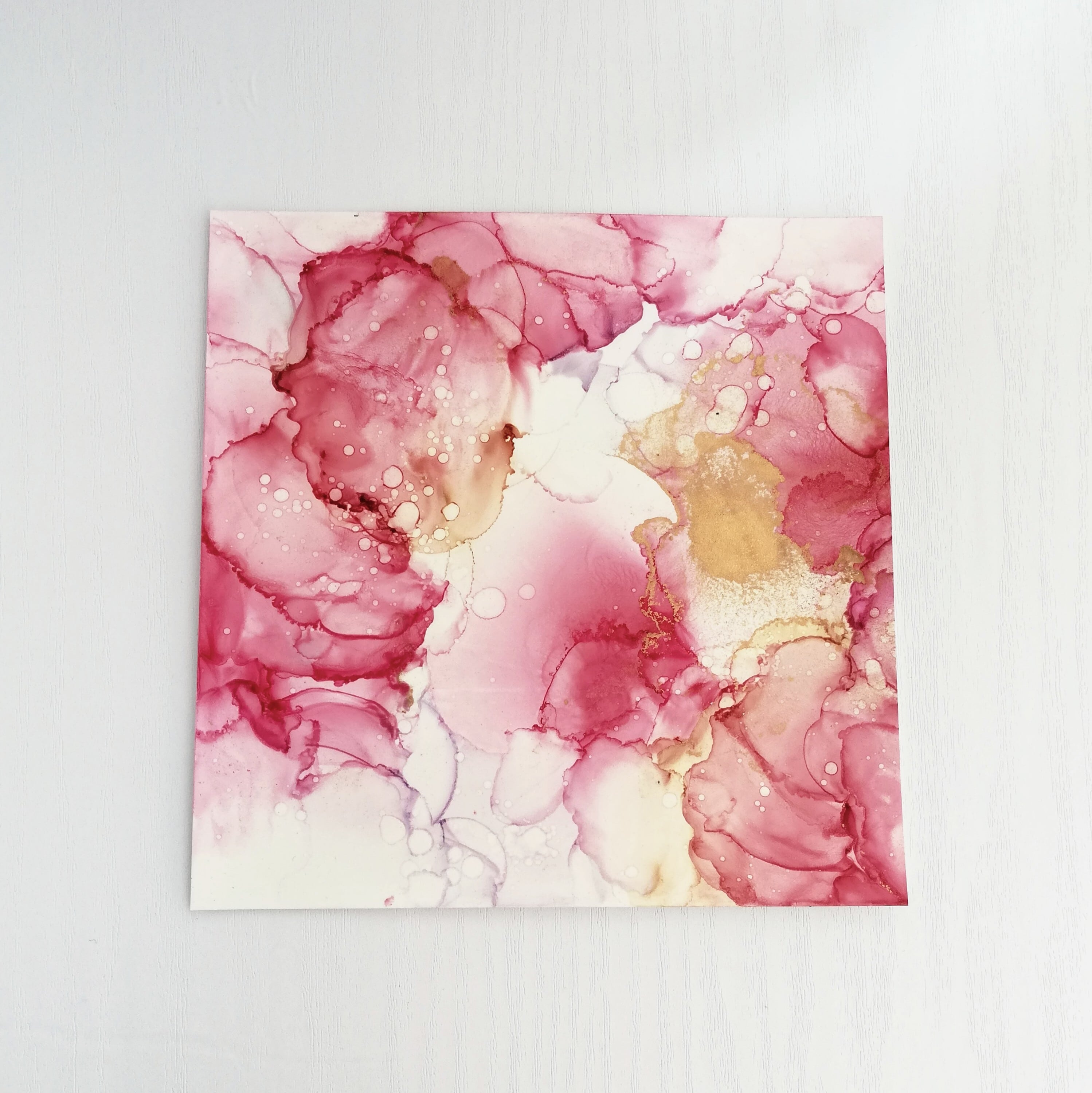 Sold 】アルコールインクアート インテリア アート 花 絵 | 絵画と