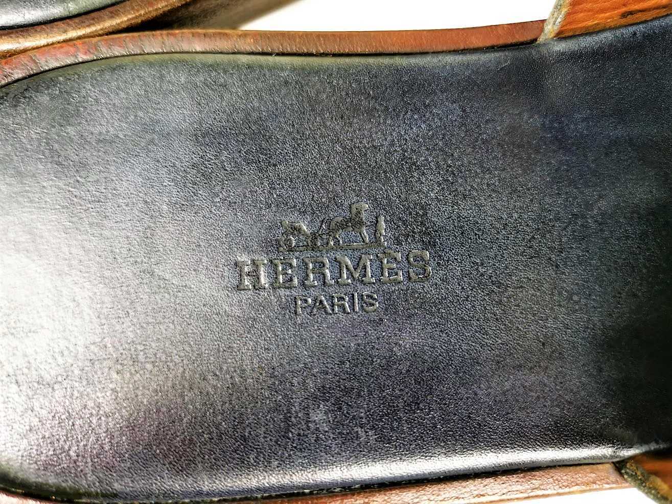 ☆名作・極上品☆ エルメス HERMES イズミール 極上レザーサンダル