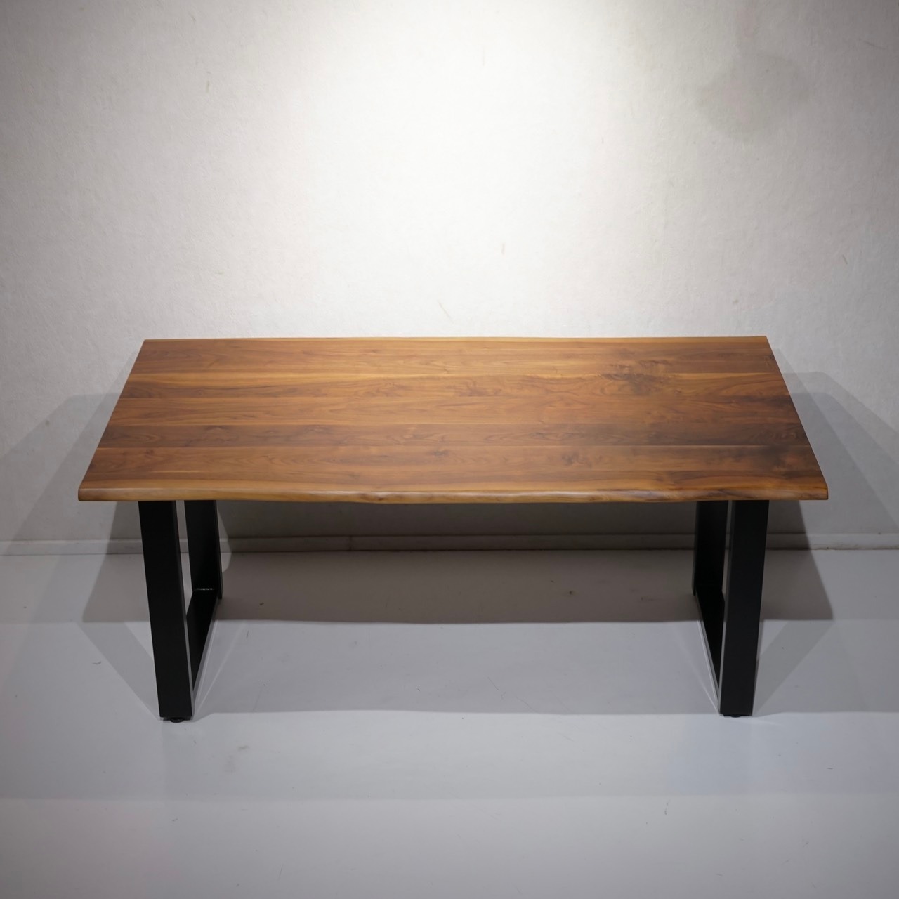 Bello Select 無垢材 ダイニングテーブル 木製 テーブル 食卓 デスク 机 アイアン脚 天然木 モダン ホテルライク 和モダン