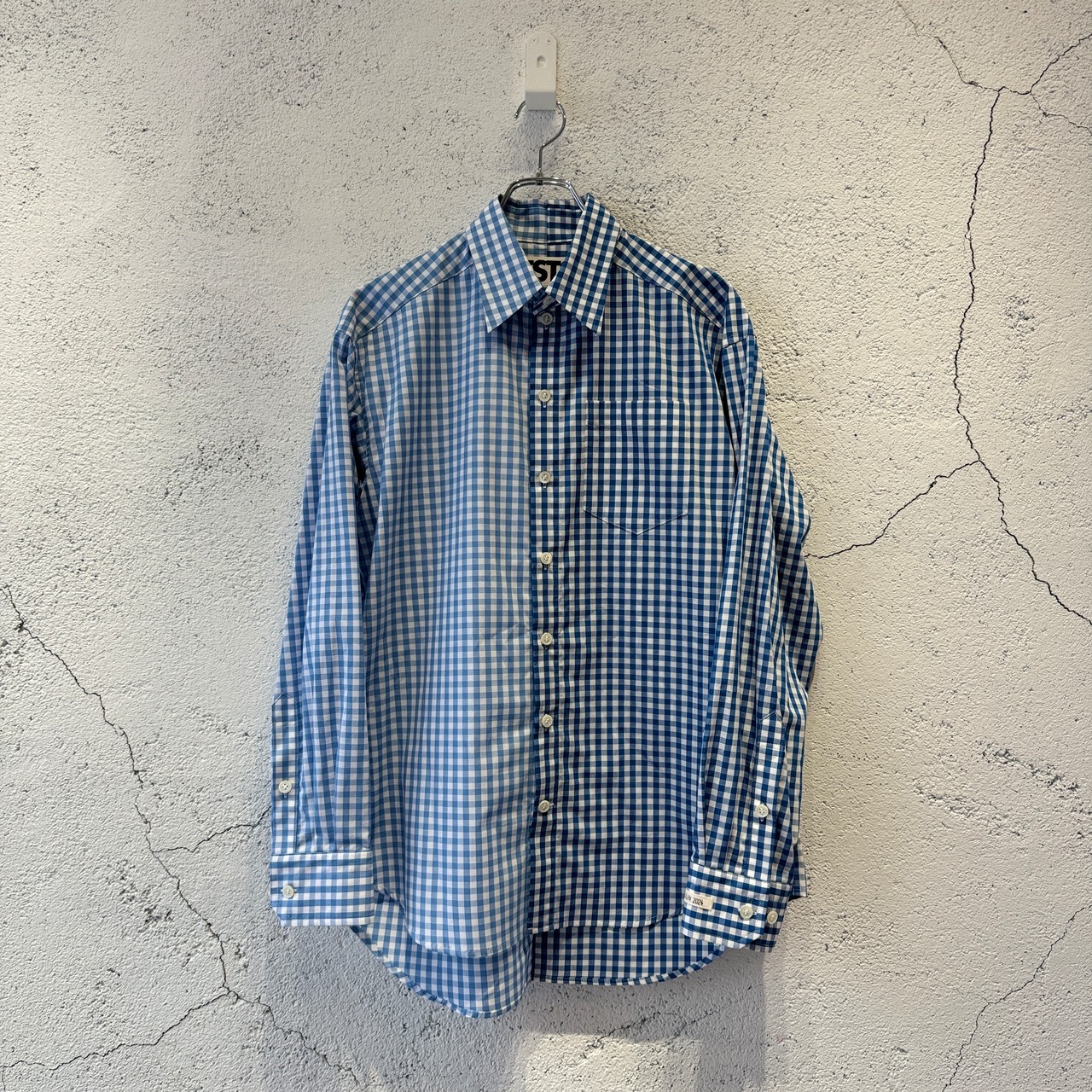 TSTS / 2 GINGHAM SHIRT / BLUE AND SAXE BLUE | ふぁいん