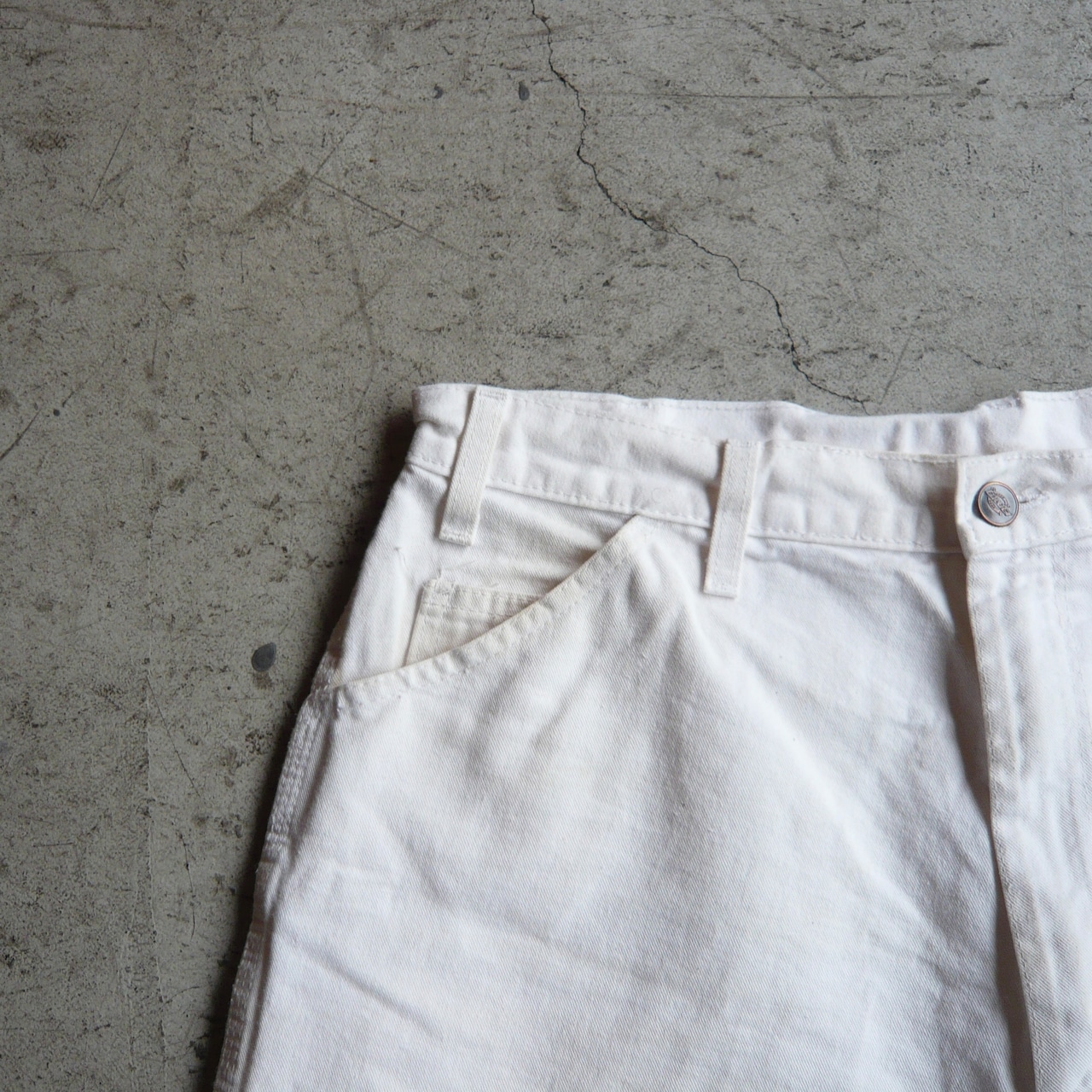 00s Dickies DURON ペインターショーツ 白 W36