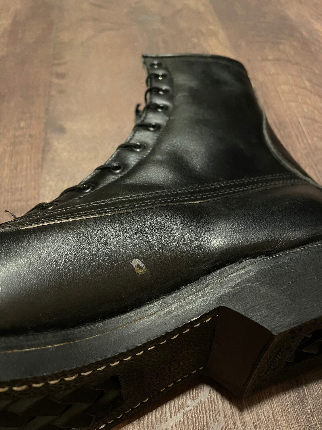 80年代 vintage U.S.ARMY アメリカ陸軍 センタージップ ブーツ 靴 
