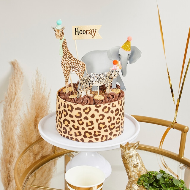 Hooty balloo フーティーバロー | PARTY ANIMALS ケーキトッパーセット アニマル どうぶつ パーティー