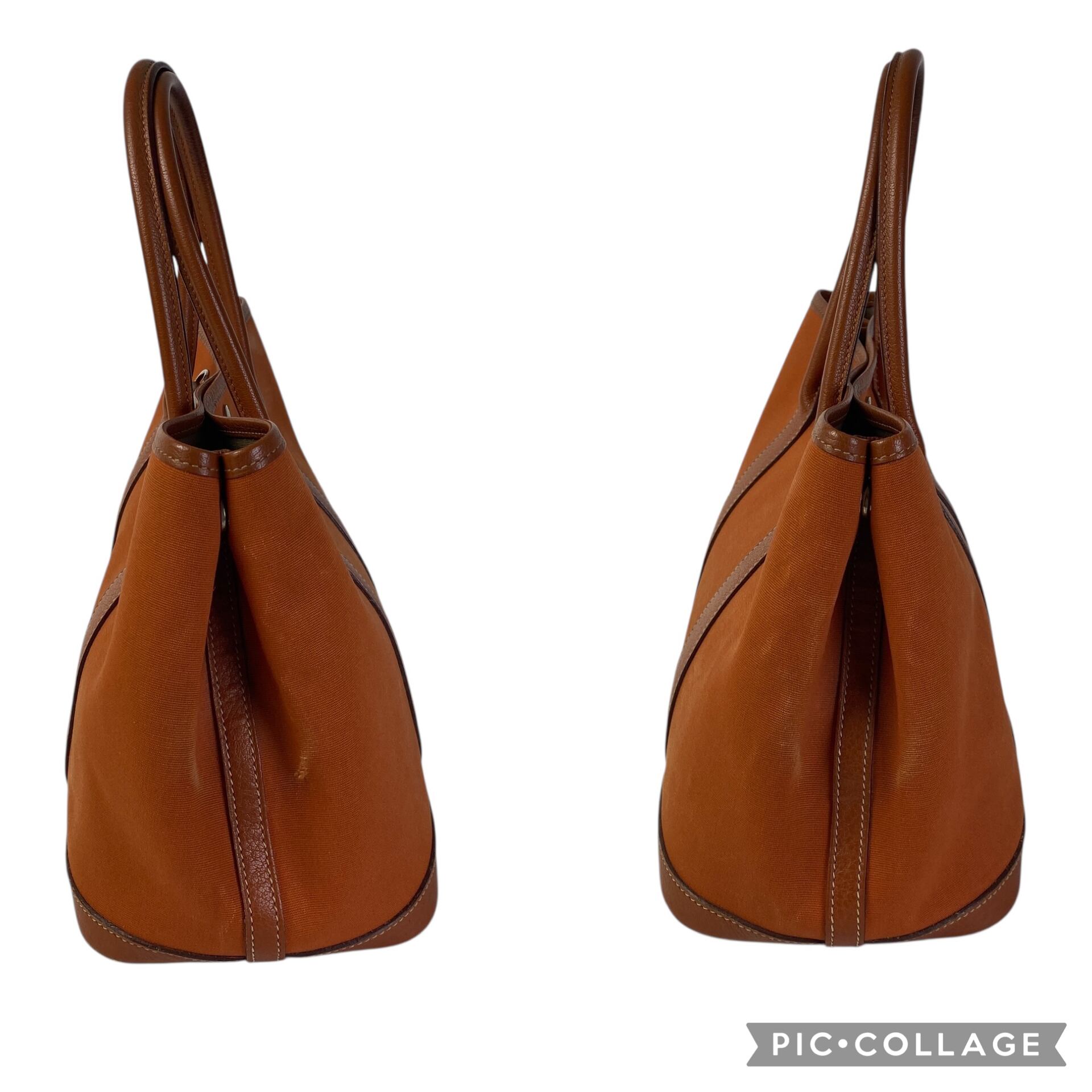 HERMESガーデンパーティ30 キャンバス ハンドバッグA-7670 HERMESガーデンパーティ30 キャンバス ハンドバッグA-7670