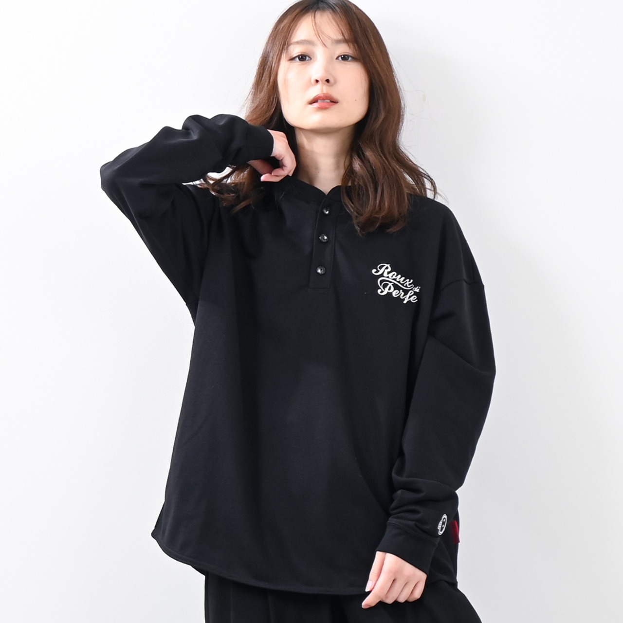 日本製ヘンリーネックカットソー