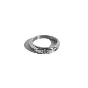 316L Stella Trio ring［silver］#r207