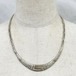 Vintage Sterling Silver 925 Greek Key  Link Collar Necklace From Hungary
