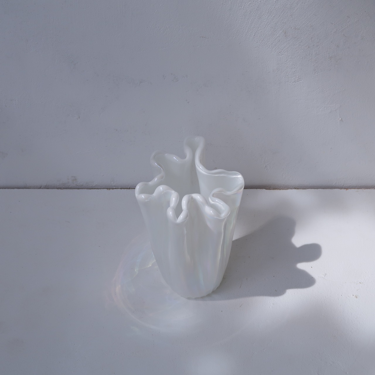 白いオーロラの花瓶3