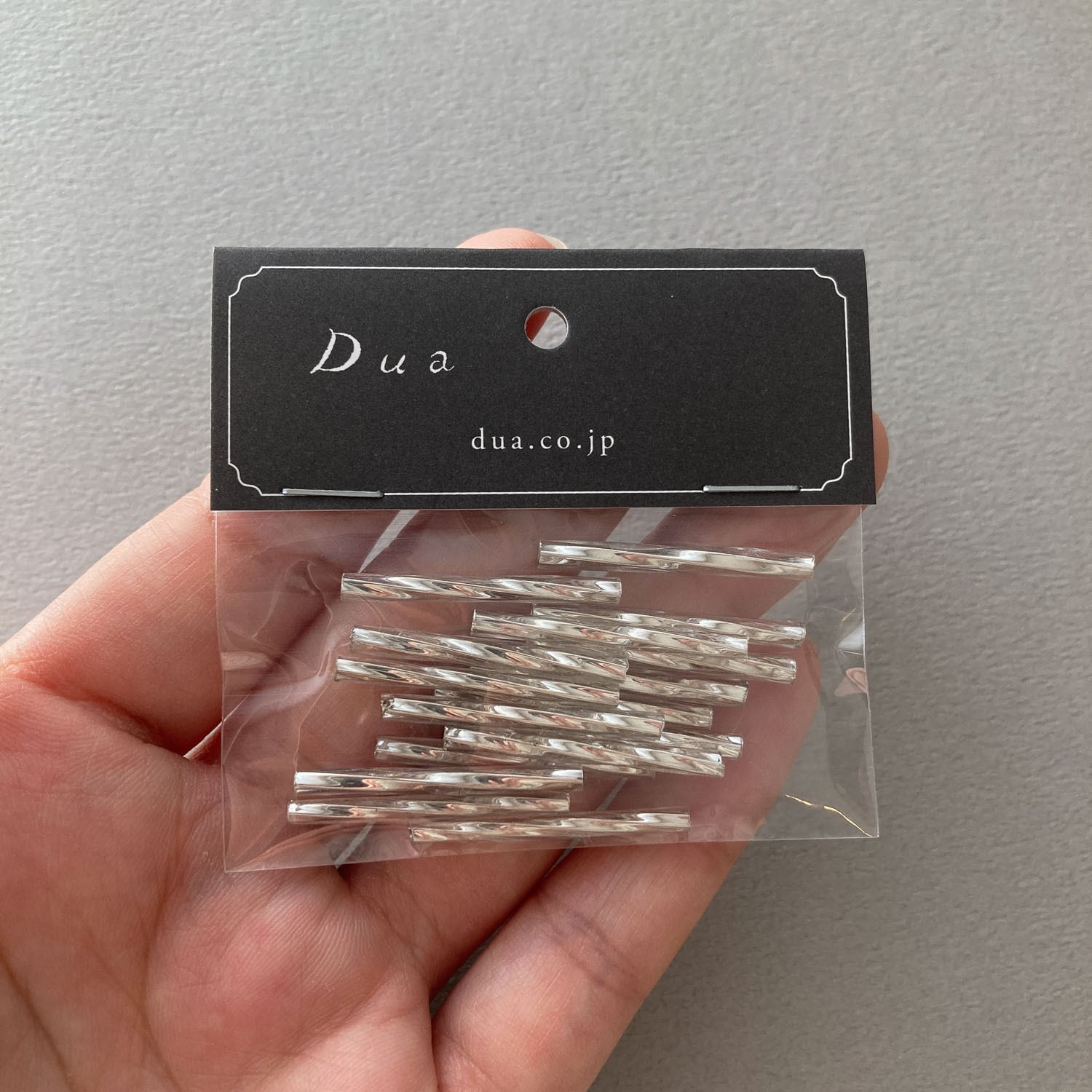 ガラスツイスト竹ビーズパック（16p） | Dua-アクセサリーパーツショップ