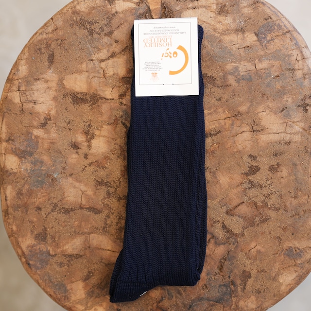 Corgi(コーギー) "Heavy Weight Cotton Rib Socks" LONG -NAVY-