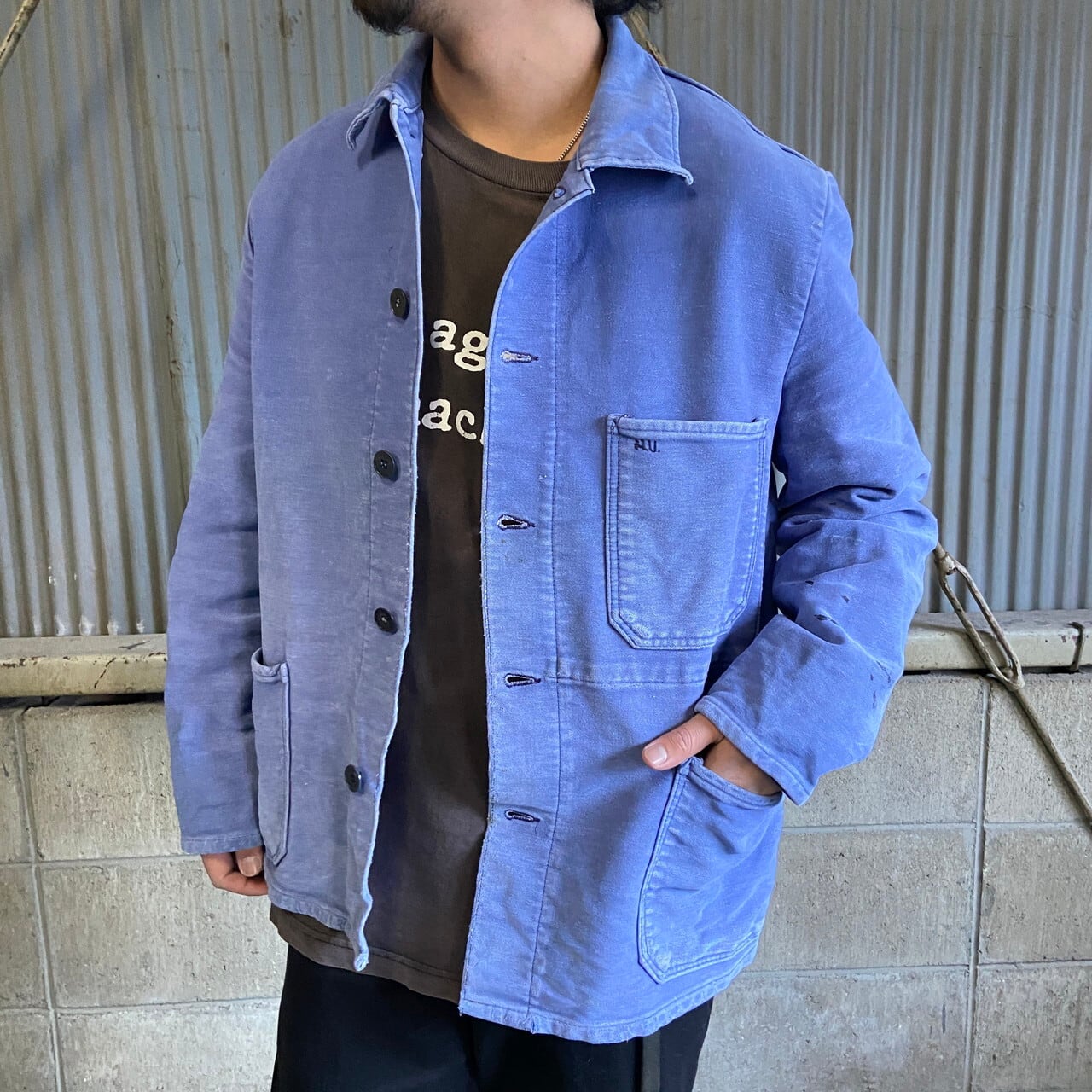 70s rofa German work moleskin overall - オーバーオール