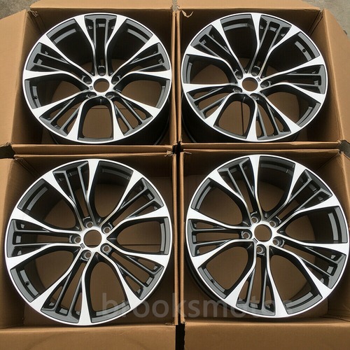 21インチ グレー STYLE ホイールセット BMW X5 E70 F15 X6 E71 F16 599 -BRN-1213★
