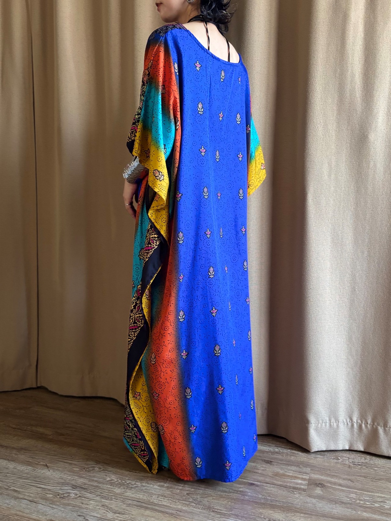 vibrant ethnic print import dress-5149-8