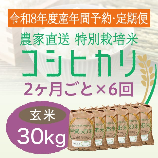年間予約・定期便〉コシヒカリ 農家直売・特別栽培米 滋賀県産・近江米