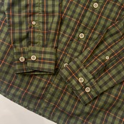 mont-bell モンベル チェック 長袖 ドライシャツ S/グリーン系 メンズ アウトドア #1114276