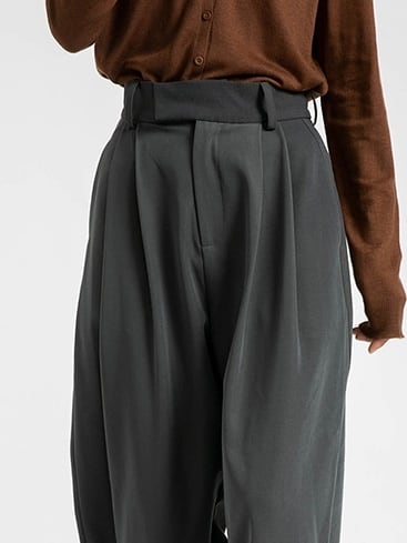 High waist drape pants(ハイウエストドレープパンツ）b-460 | konotoki