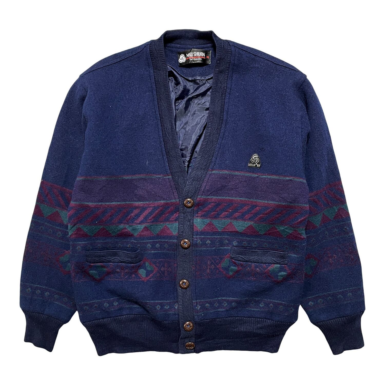 80's？ lord jeff アルパカカーディガン デッドストックUSA製 60s LORD JEFFカーディガン アルパカ100