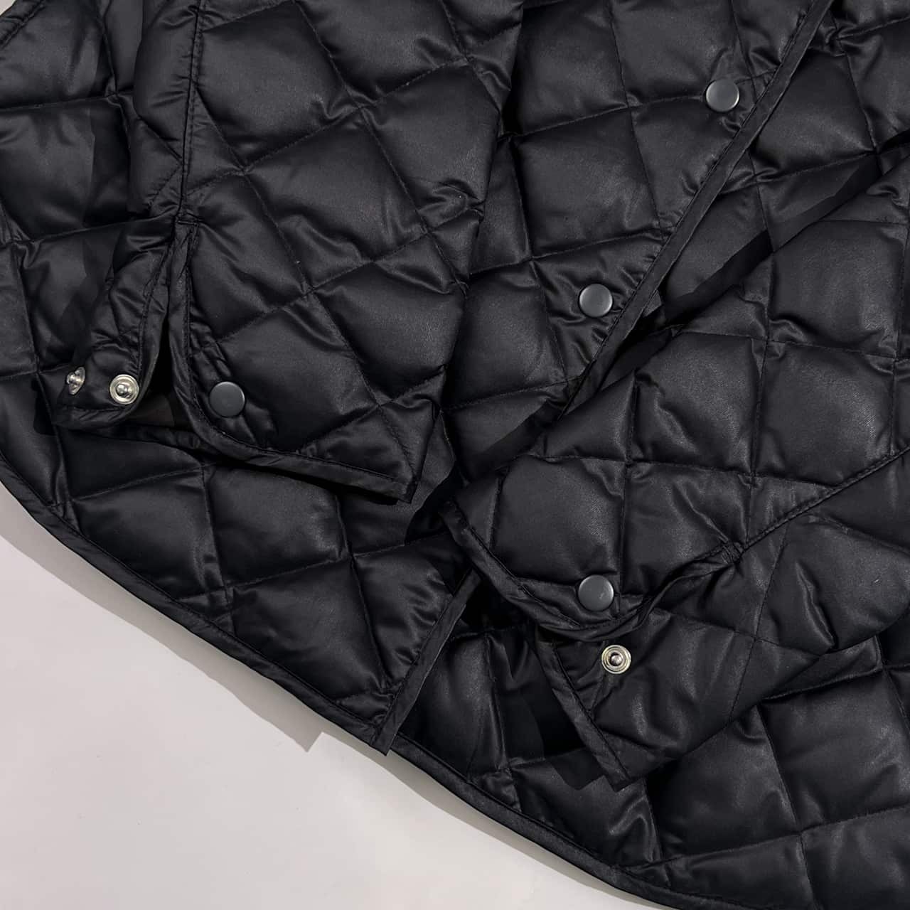 Crocodile クロコダイル キルティング ダウンジャケット M/ブラック系 レディース