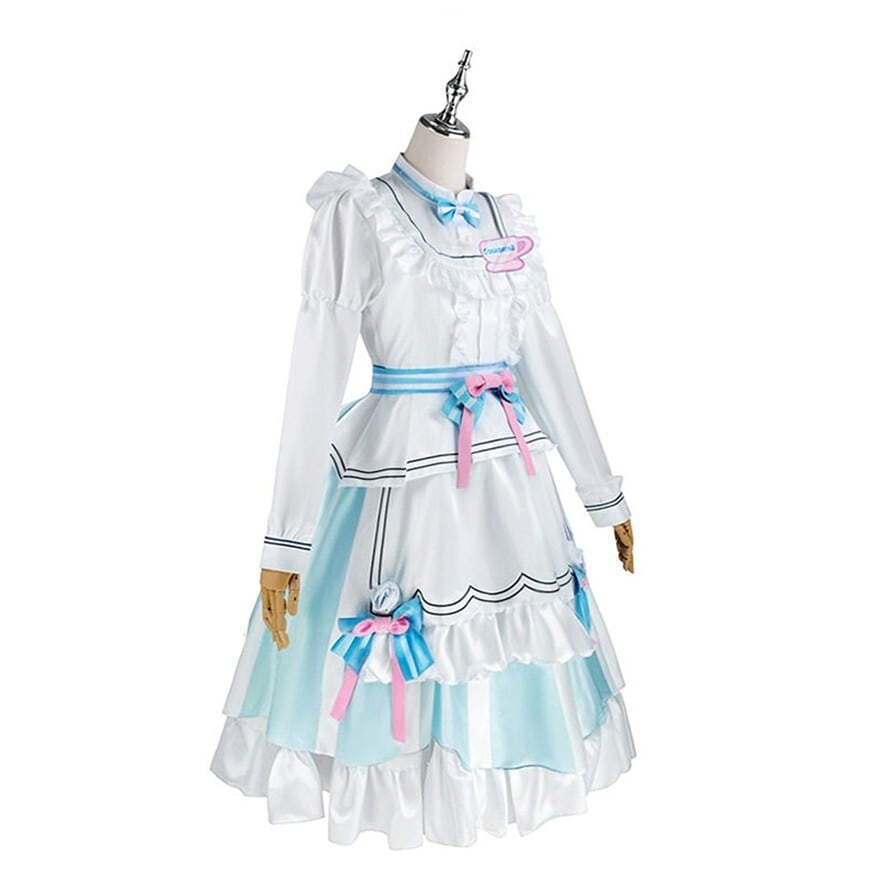 ロリータファッション メイド服 水色ワンピース 2点セット | ロリィタ