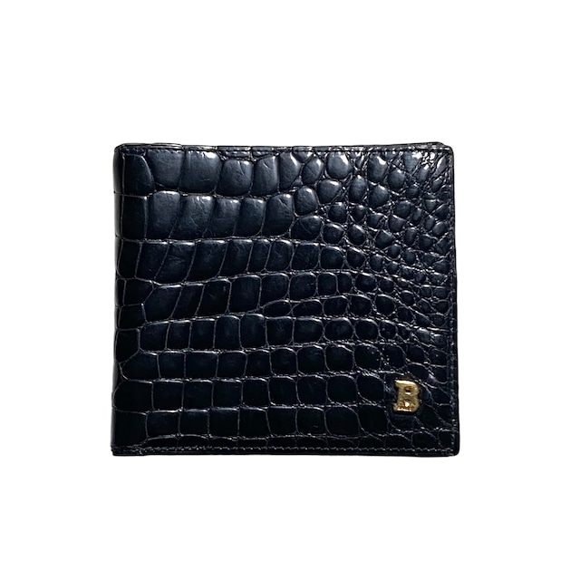 vintage BALLY crocodile embossed enamel wallet